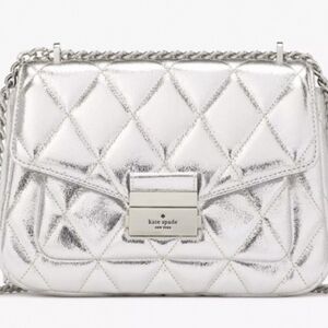 Kate Spade Silver Quilted Women's Bag